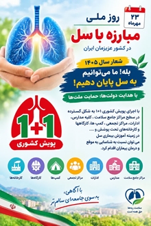 ۲۳ مهر؛ روز ملی مبارزه با سل با شعار «بله! ما می‌توانیم به سل پایان دهیم!»