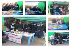 پویش جهادی شبکه بهداشت و درمان پلدختر در موکب شهدای اربعین ۱۴۰۴ برگزار شد