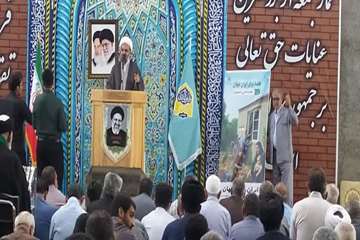 سخنرانی امام جمعه در خصوص جوانی جمعیت