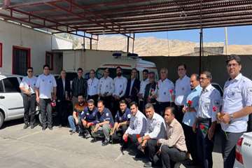 گرامیداشت روز ملی اورژانس ۱۱۵ در سالن مرکز فوریت‌های پزشکی پلدختر