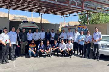 گرامیداشت روز ملی اورژانس ۱۱۵ در سالن مرکز فوریت‌های پزشکی پلدختر