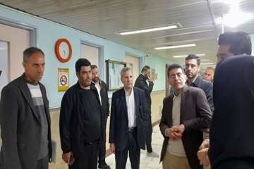 «بازدید مسئولان دانشگاه علوم پزشکی لرستان از بیمارستان امام خمینی (ره) پلدختر»