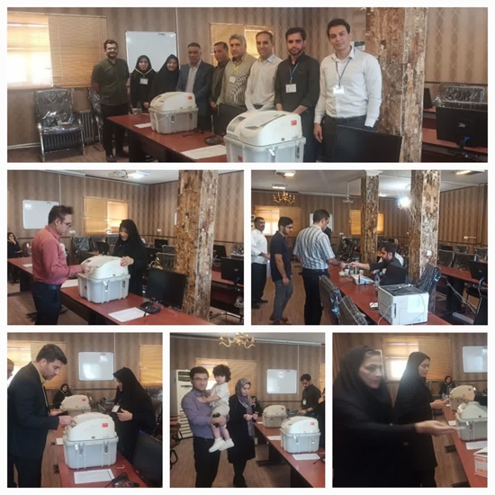 حضور پزشکان و کارکنان حوزه سلامت در انتخابات نظام پزشکی 